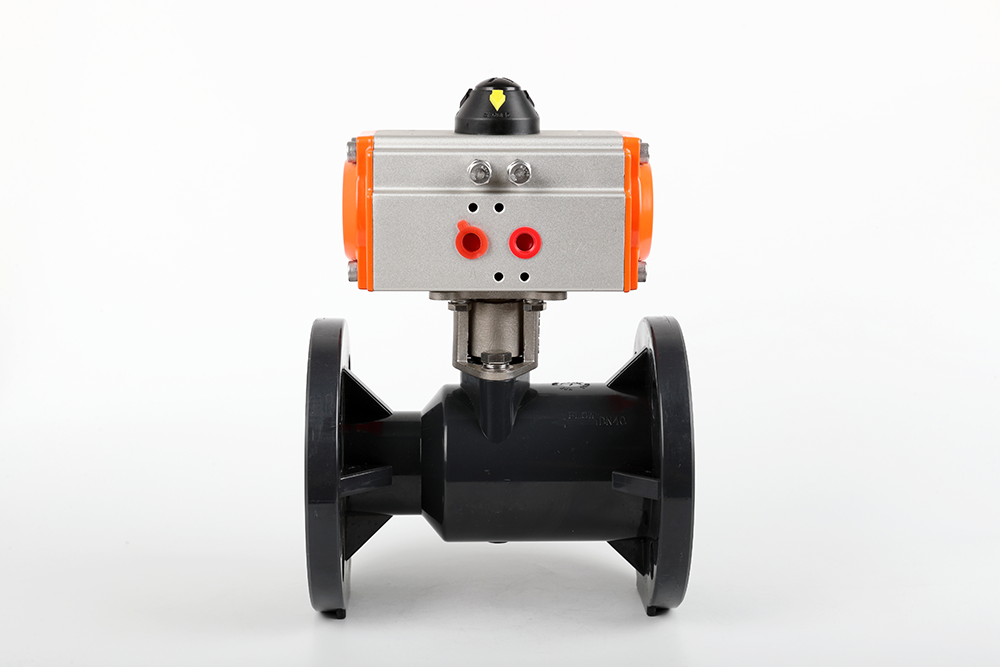 固阳气动法兰一体球阀